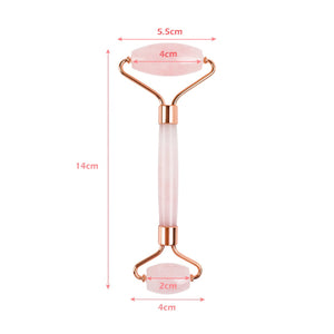Roller Facial Cuarzo Rosa